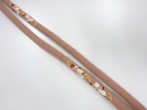 未使用品　正絹　刺繍　丸くげ